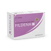 Fildena Chewable Tablet 100 Mg Box/Carton showing the Front face.