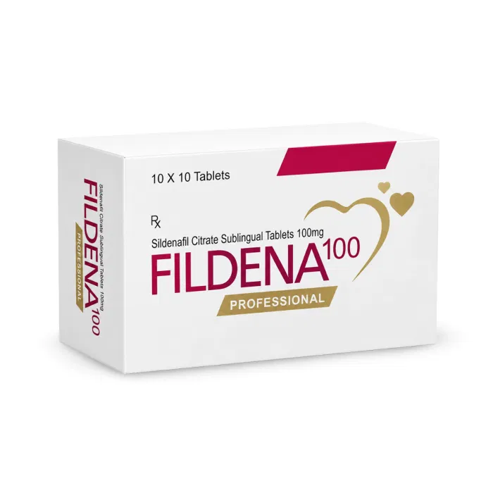 Fildena Professional 100 Mg Box Front View