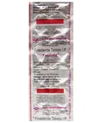 Finabald 1 Mg Tablet Sachet showing the Back face.
