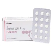 Finpecia 1 Mg Box/Carton + Blister Pack showing the Front and Back face.