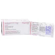 Finpecia 1 Mg Box/Carton + Blister Pack showing the Front/Back face.
