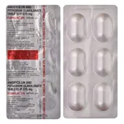 Flemiclav 250 mg-125 mg Tablet Blister Pack showing the Front face.