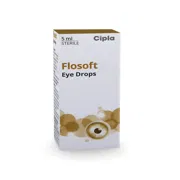 Flosoft Eye Drop 5 ml Box/Carton showing the Front face.