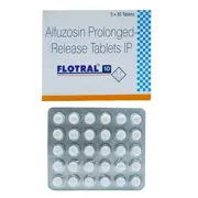 Flotral 10 Tablet PR Box/Carton + Blister Pack showing the Front face.