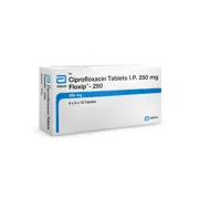 Floxip 250 Mg Tablet Box/Carton showing the Left face