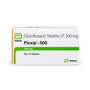 Floxip 500 Mg Tablet Box/Carton showing the Front face