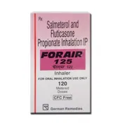 ForAir 125 CFC free Inhaler Box/Carton showing the Front face.