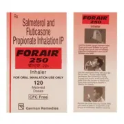 ForAir 250 CFC Free Inhaler Inhaler showing the Front/Back face.