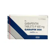 Gabapin 800 Mg Box/Carton showing the Front face.