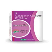 Gabatop 100 Mg Capsule Box/Carton showing the Front face.