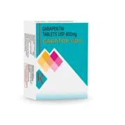 Gabatop 600 Mg Tablet Box/Carton showing the Front face.
