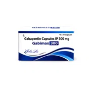 Gabimax 300 Mg Capsule Box/Carton showing the Front face