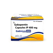 Gabimax 400 Mg Capsule Box/Carton showing the Front face
