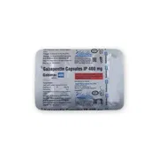 Gabimax 400 Mg Capsule Blister Pack showing the Back face