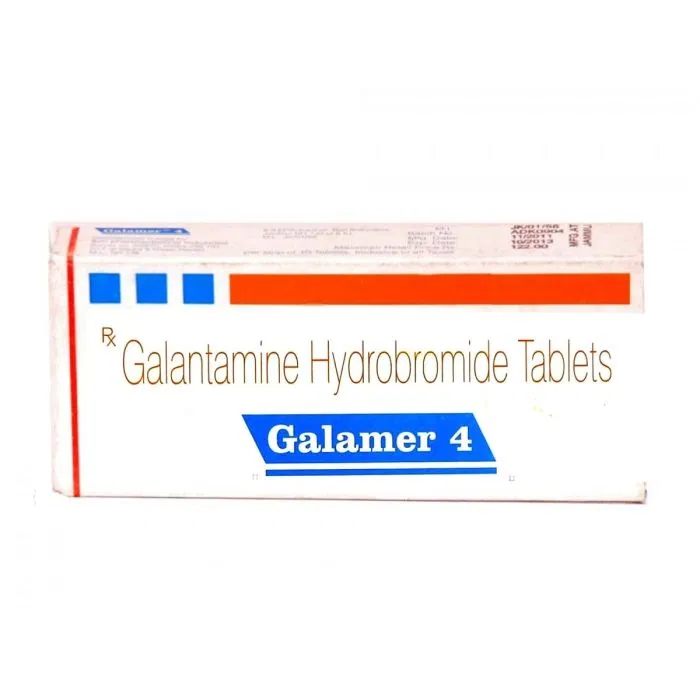 Galamer 4 Mg Box/Carton showing the Front face.