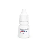 Gatiblu 5 ml Eye Drops Bottle showing the Front face.