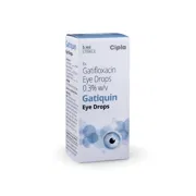 Gatiquin 5 ml Box/Carton showing the Front face.