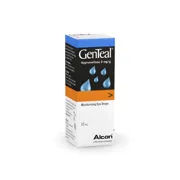 Genteal 10 ml Box/Carton showing the Front face.