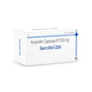 Gercillin 250 Mg Capsule Box/Carton showing the Front face.