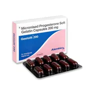 Gestofit 200 Capsule Box/Carton + Blister Pack Front View