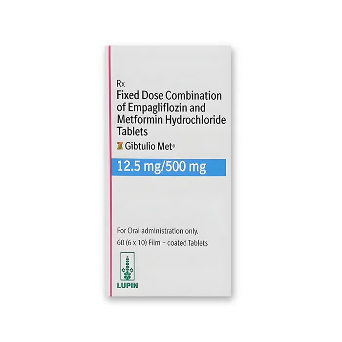 Gibtulio Met 12.5 mg/500 mg Tablet pack