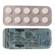 Glide Tablet Blister Pack showing the Front/Back face.
