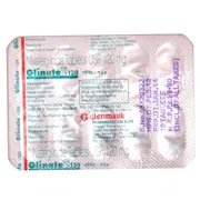 Glinate 120 Mg Blister Pack showing the Front face.