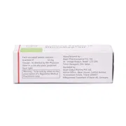 Glucobay 50 Mg Box/Carton showing the Back face.