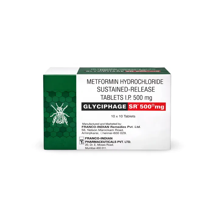 Glyciphage SR 500 mg Tablet pack