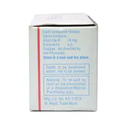 Glynase XL 10 Mg Box/Carton showing the Back face.