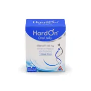 Hardon oral jelly 100 Mg Box/Carton showing the Front face.
