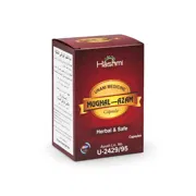 Hashmi Mughal-E-Azam Capsule (60 Caps.) Box/Carton showing the Front face.