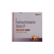 Hcqs 300 Mg Tablet Box/Carton showing the Front face.