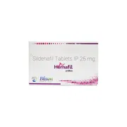 Hernafil Tablet Box/Carton showing the Front face.