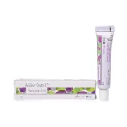 Herpex Cream 5 gm Tube + Box/Carton showing the Front face.