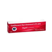 Higati Ointment 5 gm Box/Carton showing the Front face.
