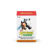 High Power Musli Oil 15 ml Box/Carton showing the Front face.