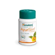 Himalaya AyurSlim Capsules Bottle showing the Front face.