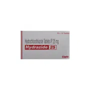 Hydrazide 25 Tablet Box/Carton showing the Front face.