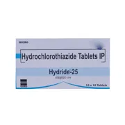 Hydride 25 Mg Tablet Box/Carton showing the Front face.