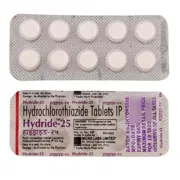 Hydride 25 Mg Tablet Blister Pack showing the Front and Back face.