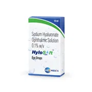 Hylosoft 10 ml Box/Carton showing the Front face.