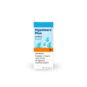 Hypotears Plus 10 ml Box/Carton showing the Front face.