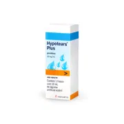 Hypotears Plus 10 ml Box/Carton showing the Front face.
