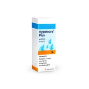 Hypotears Plus 10 ml Box/Carton showing the Front face.