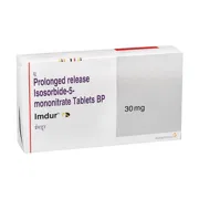Imdur 30 Mg Box/Carton showing the Front face.