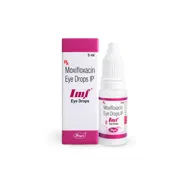 IMF 5 ml Box/Carton + Eye Drops Bottle showing the Front face.