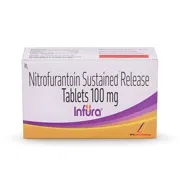 Infura 100 Mg Tablet Box/Carton showing the Front face.