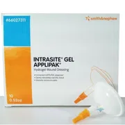 Intrasite 15 gm Box/Carton + Tube showing the Front face.