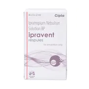 Ipravent Respules 2 ml Box/Carton showing the Front face.